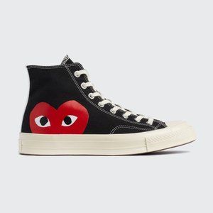 Comme des Garçons x Chuck Taylor All Star Hi 'Play' Converse - Sz 9 Mens **NWT**
